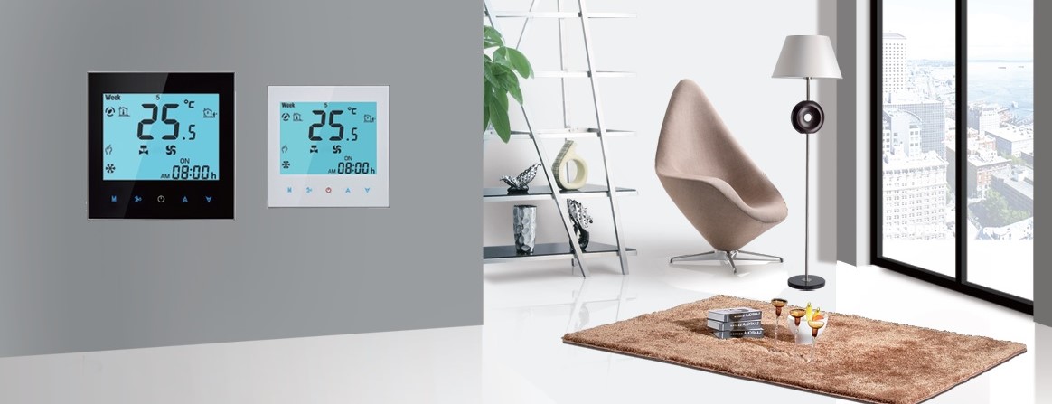Touch-panel room thermostat